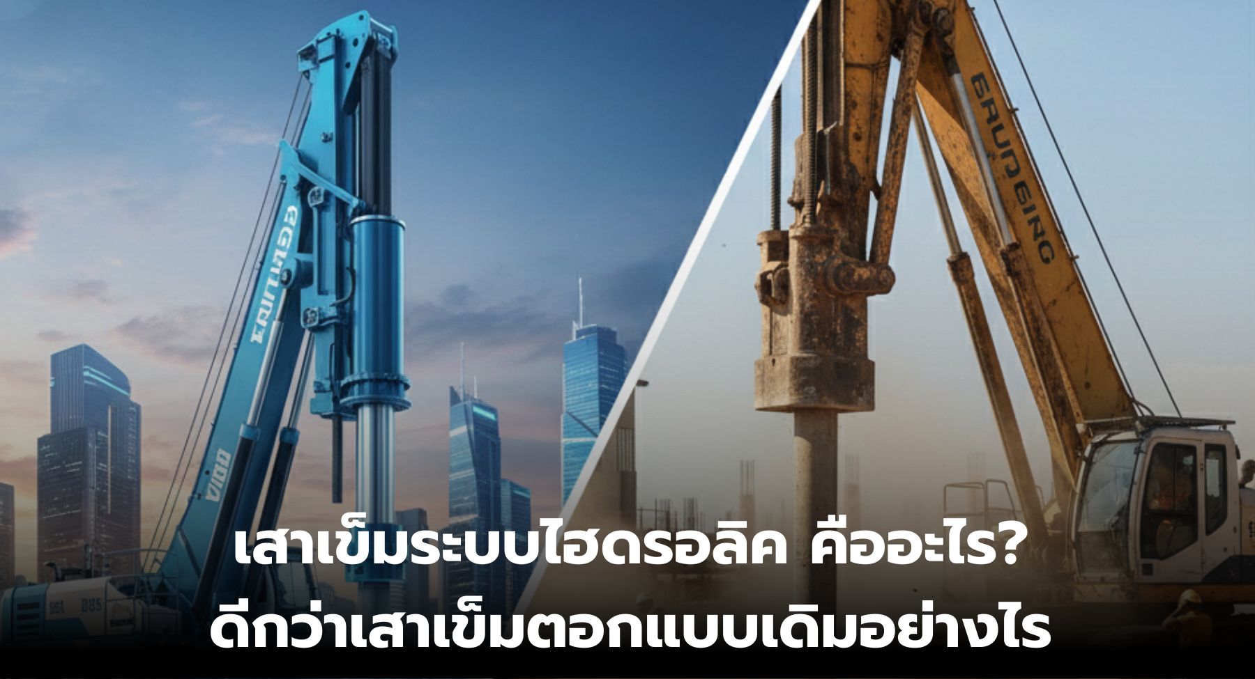 เสาเข็มระบบไฮดรอลิค คืออะไร?